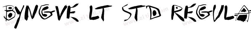 Byngve LT Std Regula字体转换
